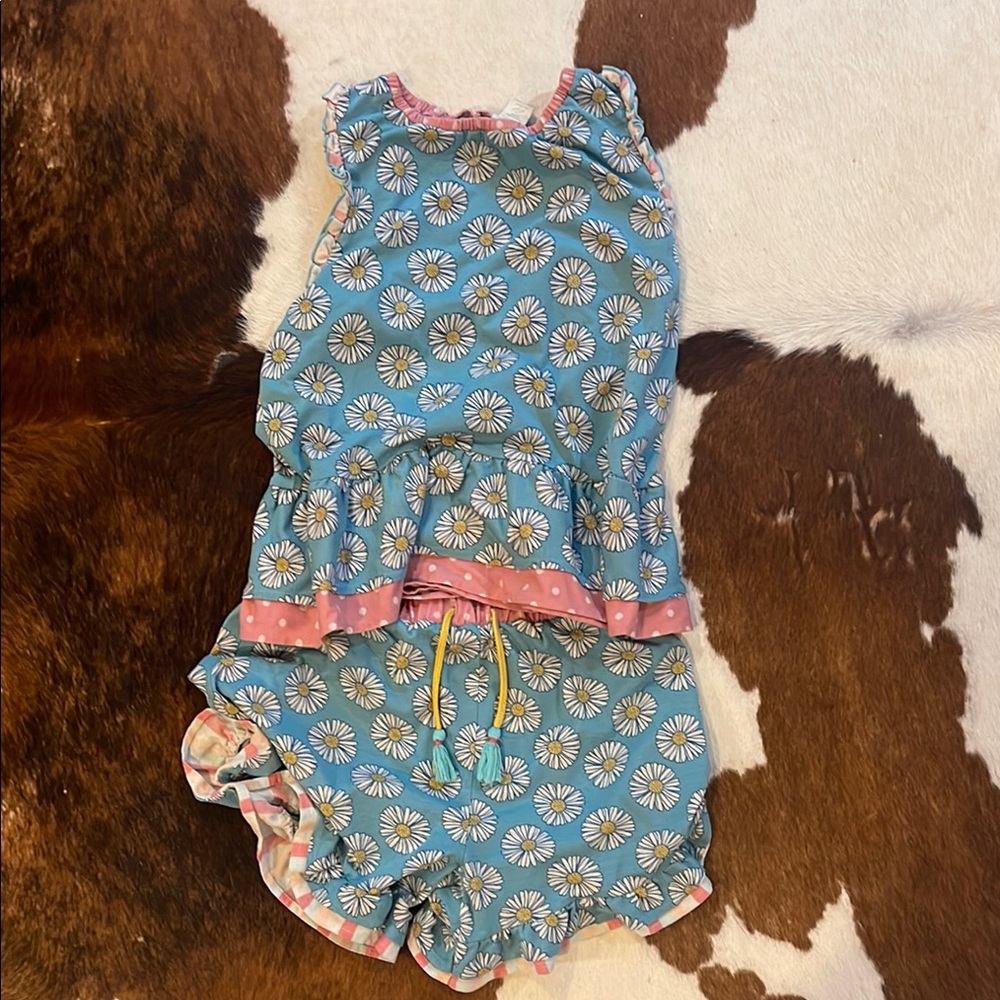 Matilda Jane Girls' Floral Sleeveless Top and Shorts Set
